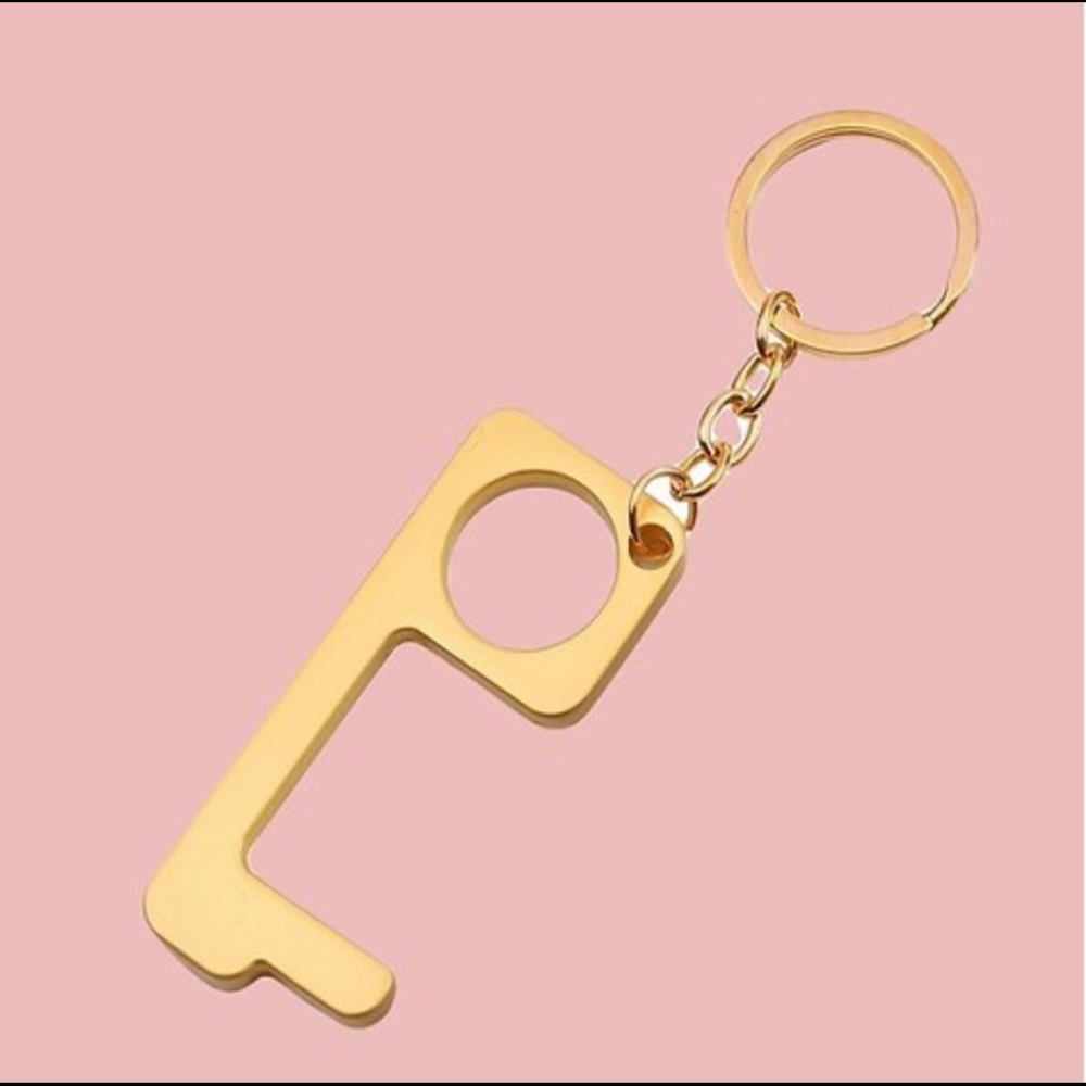METAL HANDS FREE KEY CHAIN & DOOR OPENER